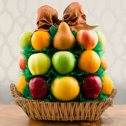 Fancy Fruit Basket from Brennan's Florist and Fine Gifts in Jersey City