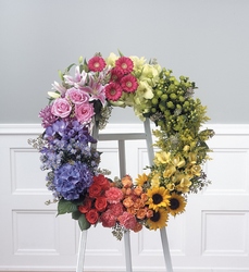 Garden Wreath from Brennan's Florist and Fine Gifts in Jersey City