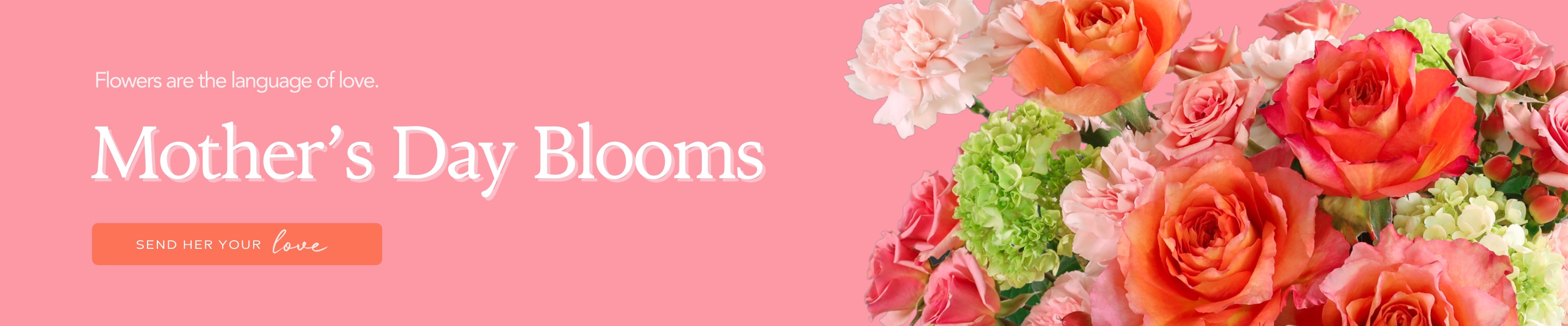 Flowers are the language of love. Click here to shop Mother's Day Blooms.