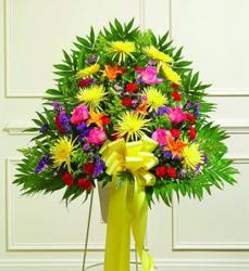 Full of life standing sympathy basket