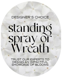 Designer's Choice Standing Spray or Wreath from Brennan's Florist and Fine Gifts in Jersey City