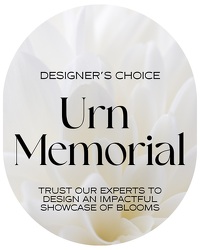 Designer's Choice Urn Memorial from Brennan's Florist and Fine Gifts in Jersey City