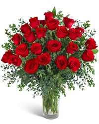 Two Dozen Red Hot Roses from Brennan's Florist and Fine Gifts in Jersey City