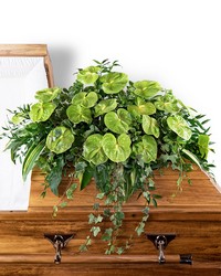 Tropical Haven Casket Spray from Brennan's Florist and Fine Gifts in Jersey City