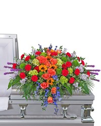 Treasured Memories Casket Spray from Brennan's Florist and Fine Gifts in Jersey City