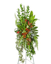 Verdant Farewell Standing Spray from Brennan's Florist and Fine Gifts in Jersey City