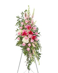 Forever Adored Standing Spray from Brennan's Florist and Fine Gifts in Jersey City