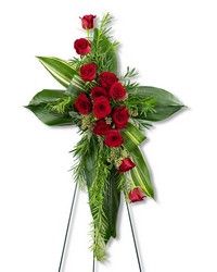 Abiding Love Cross from Brennan's Florist and Fine Gifts in Jersey City