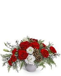 Snowberry Holiday Centerpiece from Brennan's Florist and Fine Gifts in Jersey City