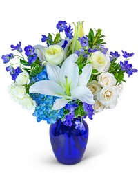 Blue Beauty from Brennan's Florist and Fine Gifts in Jersey City